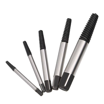 DIYWORK Broken Bolt Remover Screw Extractor Set Damaged Screw Extractor Drill Bit Set 5 Pcs/Set Practical Tools Convenience