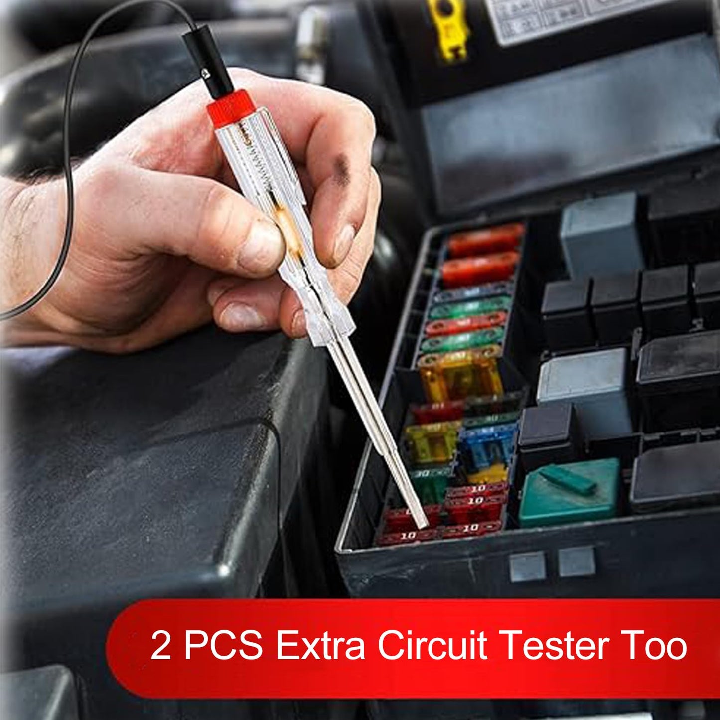 306Pcs Car Boat Truck SUV Auto Automotive Assorted Replacement Blade Fuses Standard & Mini & Low Profile Mini-2A 5A 7.5A 10A 15A 20A 25A 30A 35A with Fuse Puller Circuit Tester