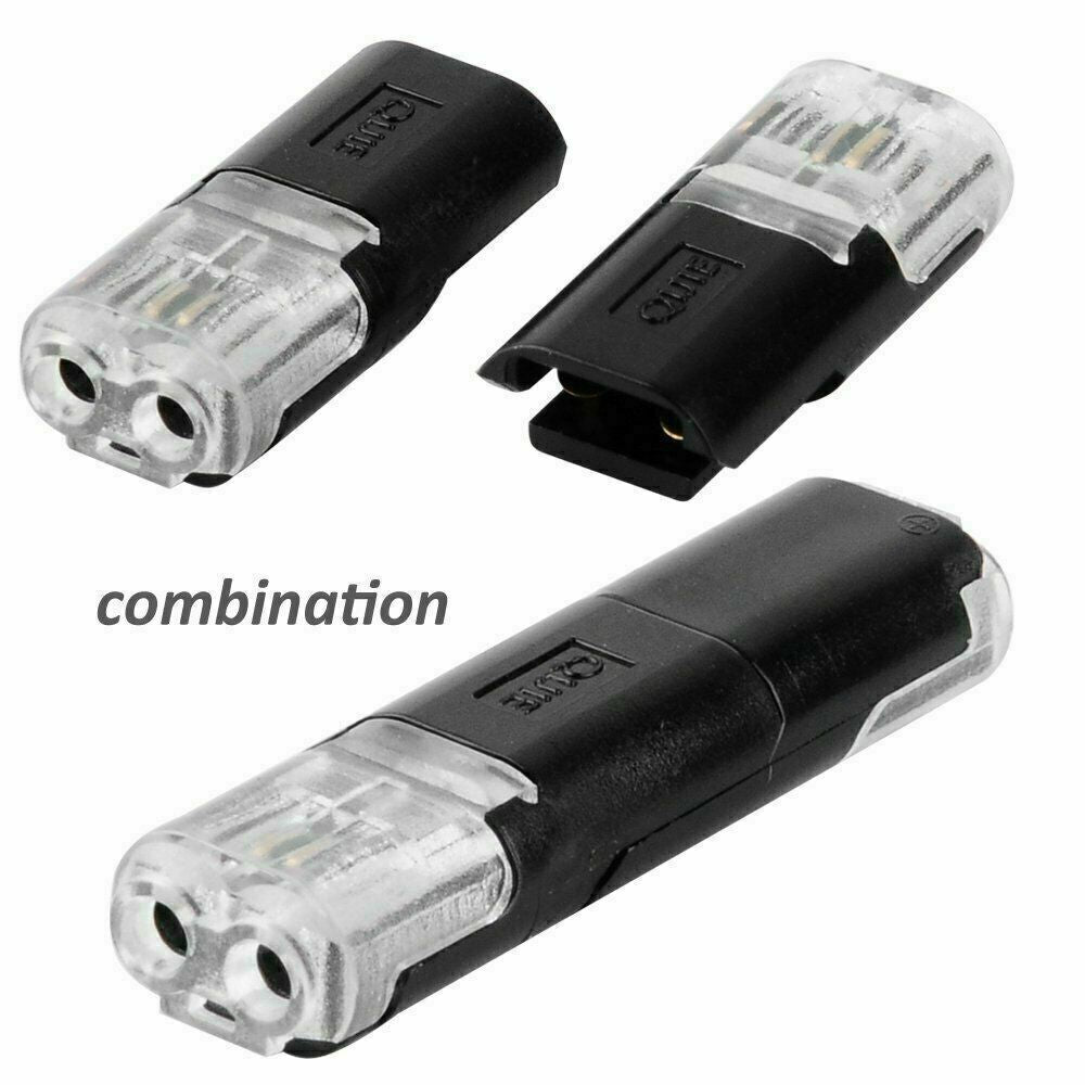 UP 30 PCS D2 Wire Cable Connectors Electrical Connectors Automotive Strip Light