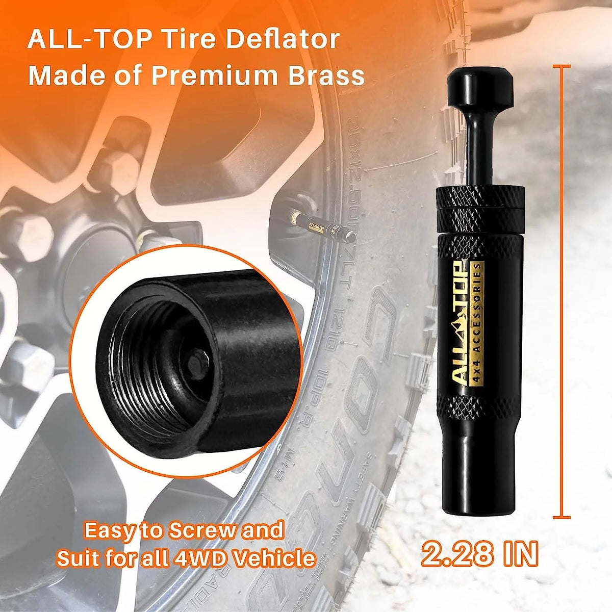 Tyre Deflator Valve Kit Auto Stop
